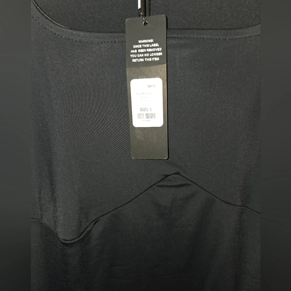 NWT!! Fashion Nova Elegant Black Long Sleeve Dress - Picture 7 of 7